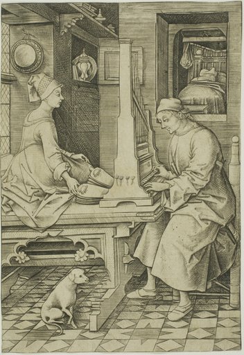 The Organ Player and His Wife