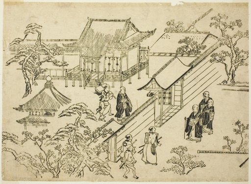 Honbo, from the series "Scenes of Flower-viewing at Ueno (Ueno hanami no tei)"
