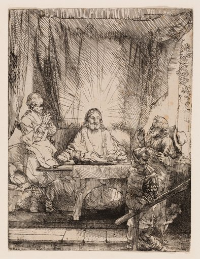 Christ at Emmaus: The Larger Plate
