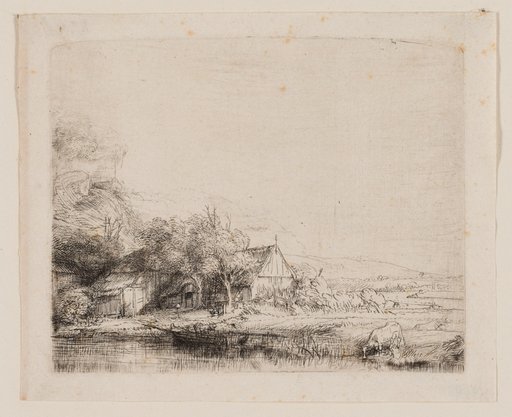 Landscape with a Cow Drinking