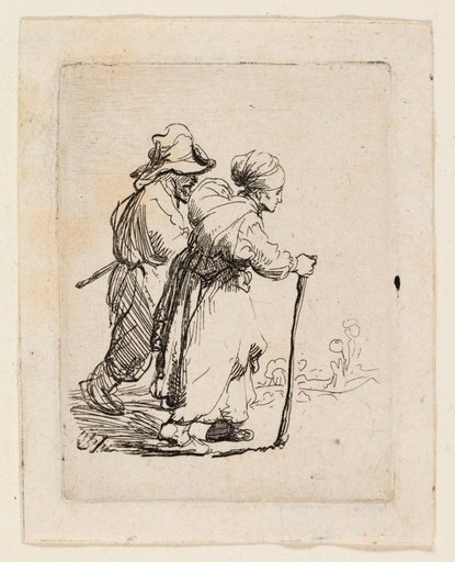 Two Tramps, a Man and a Woman
