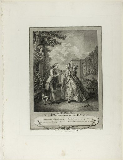 Evening Walk, from Monument du Costume Physique et Moral de la fin du Dix-huitième siècle