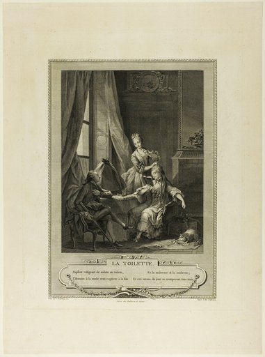 La Toilette, from Monument du Costume Physique et Moral de la fin du Dix-huitième siècle