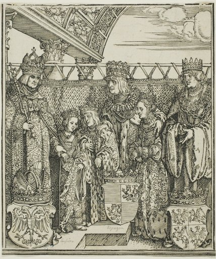 The Congress and Double Betrothal at Vienna, from The Triumphal Arch of Maximilian I