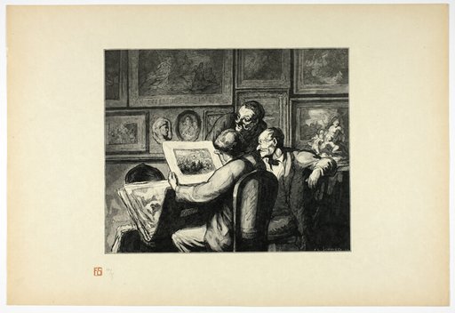 Les amateurs d'estampes, from Tirage Unique de Trente-Six Bois