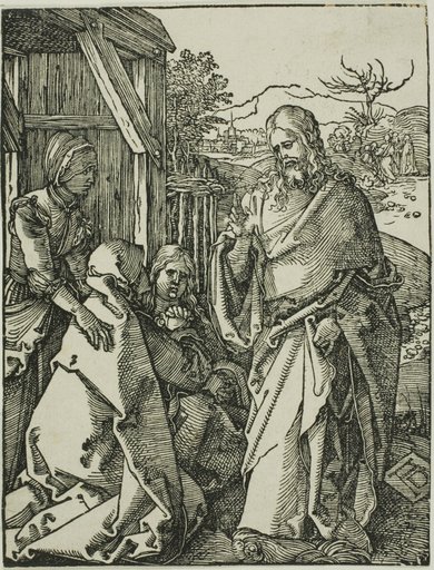 Christ Taking Leave of His Mother, from The Small Woodcut Passion