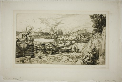 The Seine at the Mouth of the Canal Saint-Martin