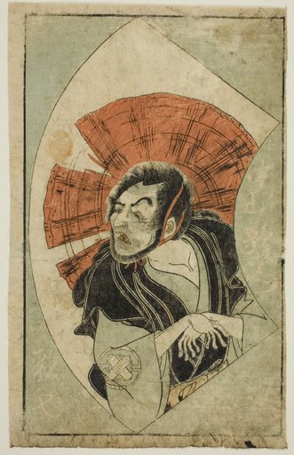 The Actor Nakamura Utaemon I, from "A Picture Book of Stage Fans (Ehon butai ogi)"