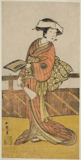 The Actor Yamashita Kinsaku II as Oishi (?) in the Play Kanadehon Chushin Nagori no Kura (?), Performed at the Nakamora Theater (?) in the Ninth Month, 1780 (?)