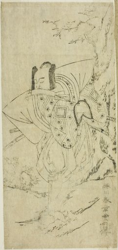 The Actor Ichikawa Danzo III as I no Hayata Tadazumi in the Play Nue no Mori Ichiyo no Mato, Performed at the Nakamura Theater in the Eleventh Month, 1770