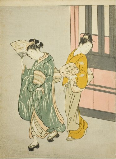 Clearing Breeze from a Fan (Ogi no seiran), from the series "Eight Views of the Parlor (Zashiki hakkei)"