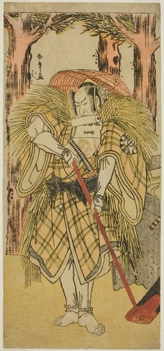 The Actor Nakamura Nakazo I as Hakamadare Yasusuke or Watanabe no Tsuna (?) in the Play Shintenno Tonoi no Kisewata (?), Performed at the Nakamura Theater (?) in the Eleventh Month, 1781 (?)