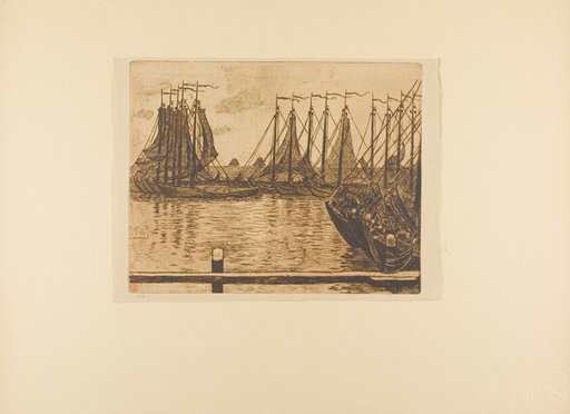 Fishing Fleet, from the seventh album of L'Estampe originale