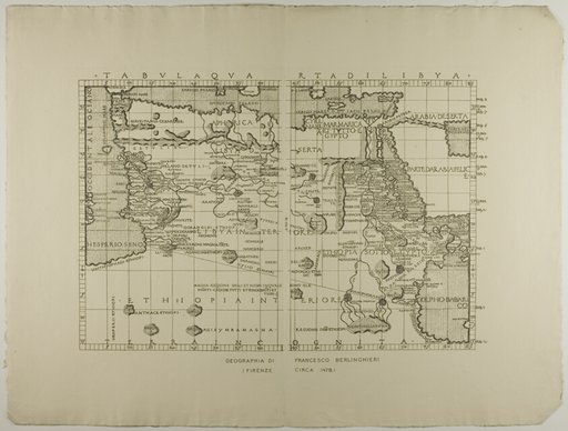 Map of Libya, the Middle East and North Africa