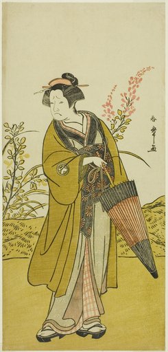 The Actor Otani Tomoemon I as Otsuma in the Play Kabuki no Hana Bandai Soga, Performed at the Ichimura Theater in the Fourth Month, 1781