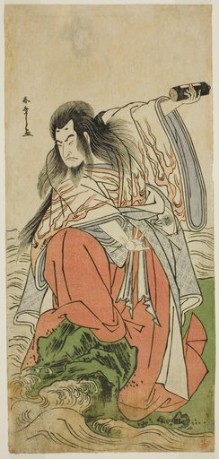 The Actor Onoe Matsusuke I as Retired Emperor Sutoku in the Play Kitekaeru Nishiki no Wakayaka, Performed at the Nakamura Theater in the Eleventh Month, 1780