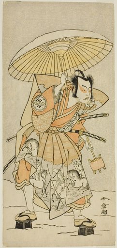 The Actor Nakamura Juzo II as Kajiwara Genta Kagetoki in the Play Izu-goyomi Shibai no Ganjitsu, Performed at the Morita Theater in the Eleventh Month, 1772