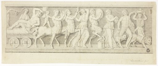 Bas Relief with Triumph of Bacchus and Ariadne