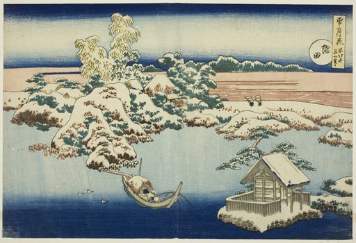 Snow on the Sumida River, from the series, Snow, Moon, and Flowers