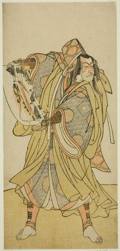 The Actor Ichikawa Danjuro V as Kazusa no Akushichibyoe Kagekiyo in the Play Edo no Hana Mimasu Soga, Performed at the Nakamura Theater in the Third Month, 1783