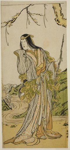 The Actor Segawa Kikunojo III as Yamauba in the Play Otokoyama Furisode Genji, Performed at the Kiri Theater in the Eleventh Month, 1785