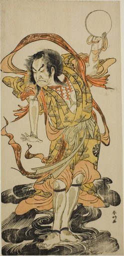 The Actor Nakamura Nakazo I as Toyose Saburozaemon Kageaki in the Play Hono Nitta Daimyojin, Performed at the Morita Theater in the Seventh Month, 1777