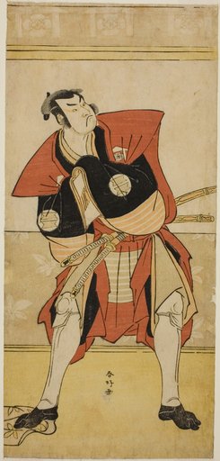The Actor Sakata Hangoro III as Omi no Kotoda in the Play Haru no Nishiki Date-zome Soga, Performed at the Nakamura Theater in the Second Month, 1790