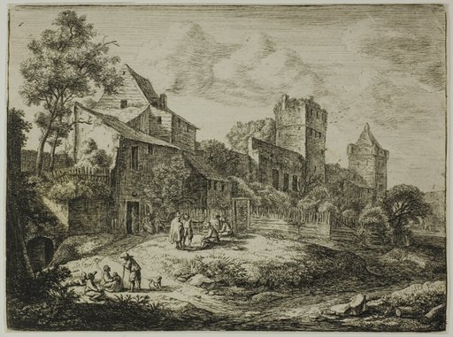 The Yard in front of the Inn, from Twelve Landscapes