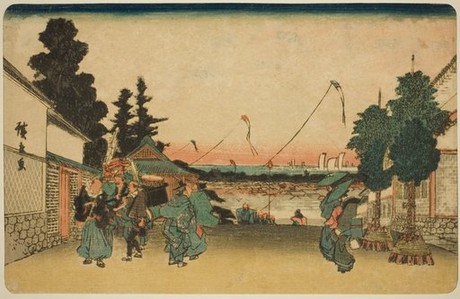Kasumigaseki, from the series "Famous Places in Edo (Koto meisho)"