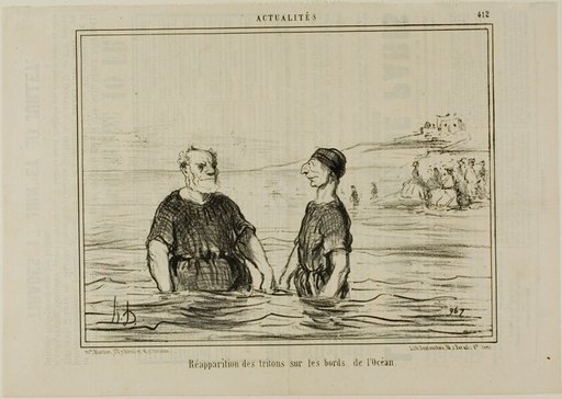 The Reappearance of the Tritons of the Sea, plate 412 from Actualités