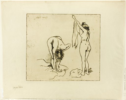 Two Women Drying Themselves