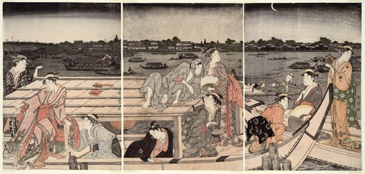 Pleasure-Boating on the Sumida River