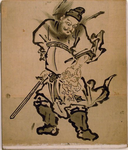 Shôki the Demon Queller, from an album of paintings of Shôki, Edo period (1615–1868)