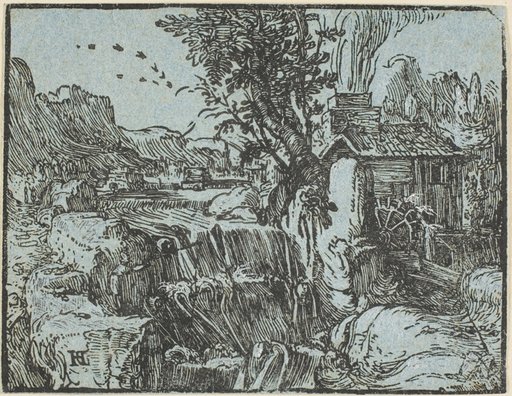 Landscape with a Waterfall, from Four Small Landscapes