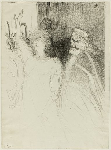 Bartet and Mounet-Sully, in Antigone