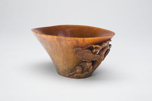 Cup with Handle in the Form of a Scholar Seated Beneath a Pine Tree