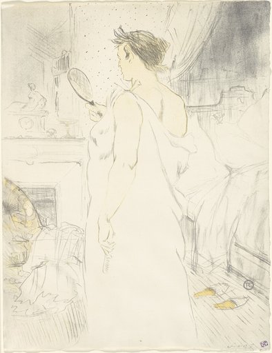 Woman at the Mirror—Mirror in Hand, plate six from Elles