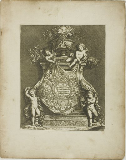 Plate One, from A New Book of Ornaments