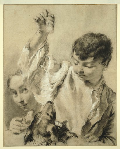 Giacomo Feeding a Dog