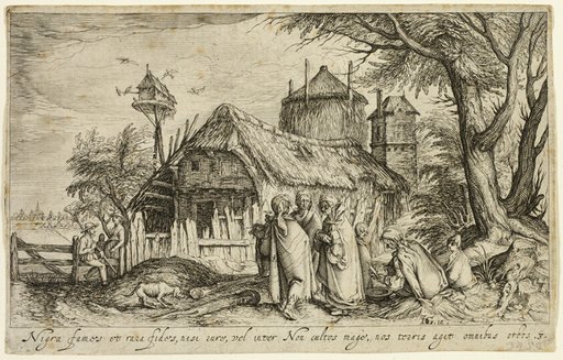 Landscape with Gypsy Women Near a Farm Building