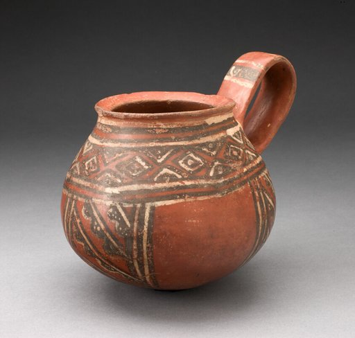 Miniature Single-Handled Jar with Textile-like Pattern