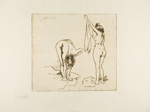 Two Women Drying Themselves