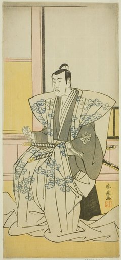 The Actor Matsumoto Koshiro IV as Hatakeyama Shigetada in the Play Edo no Fuji Wakayagi Soga, Performed at the Nakamura Theater in the First Month, 1789