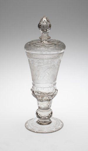 Covered Goblet (Pokal) with Musicians