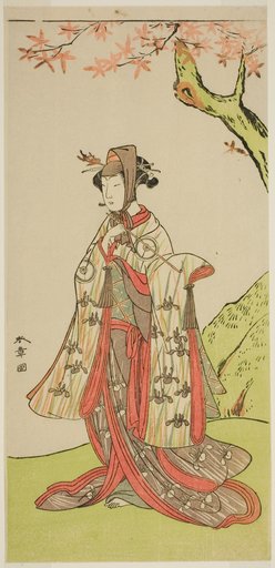 The Actor Iwai Hanshiro IV as Princess Sakura (Sakura Hime) in the Play Wada Sakamori Eiga Kagami, Performed at the Nakamura Theater in the Third Month, 1773