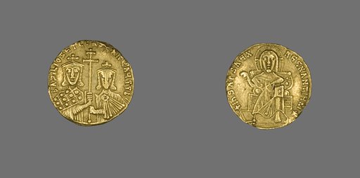 Solidus (Coin) of Basil I with Christ Enthroned