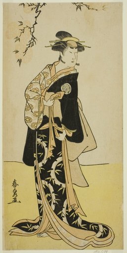 The Actor Yamashita Mangiku I as Lady Yuya (Yuya Gozen) (?) in the Play Heike Hyobanki (?), Performed at the Nakamura Theater (?) in the Seventh Month, 1789 (?)