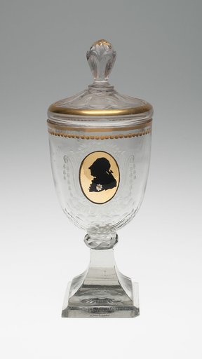 Covered Goblet with Silhouette Bust of King Frederich the Great