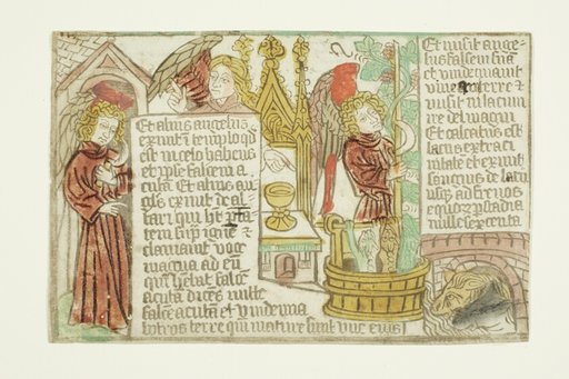 The Vintage of the Grapes of the Vine, from the Blockbook Apocalypse