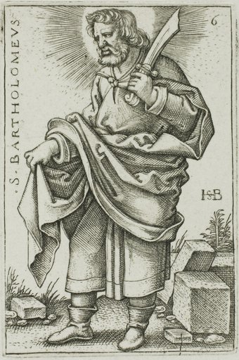St. Bartholomew, plate 6 from The Twelve Apostles